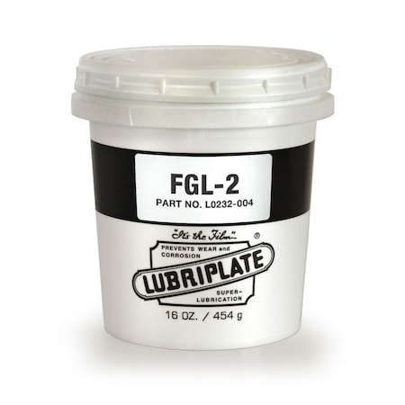 Lubriplate Fgl-2, 12 Oz Tubs, H-1/Food Grade Tacky White Grease For Multi-Purpose Greasing, PK12 L0232-004